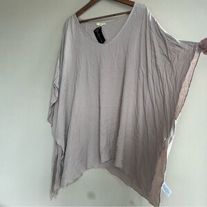 Simply Noelle Lightweight Taupe V-Neck Tunic
